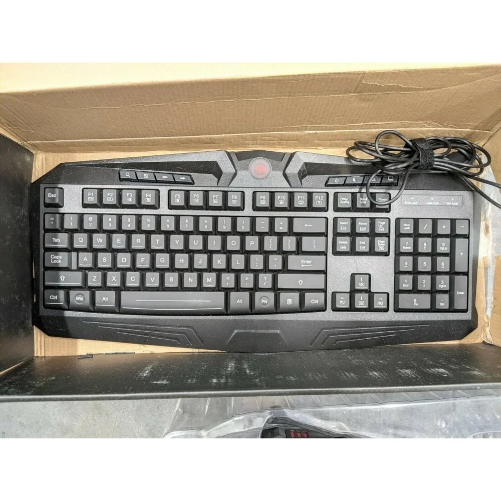 Redragon Gaming Keyboard Headphones Combo S101 Wired RGB Backlight Black